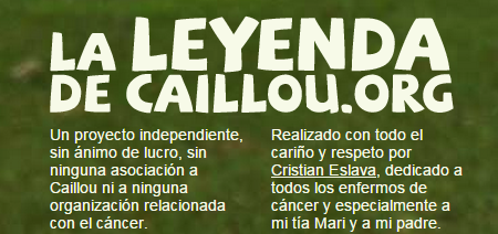 La Leyenda de Caillou Por los enfermos de cáncer