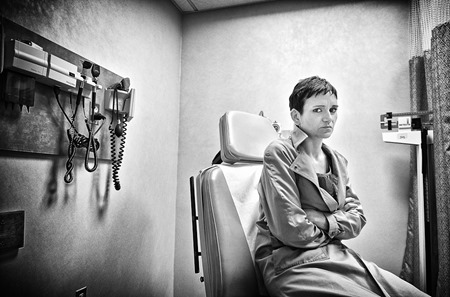 Waiting to speak with a radiologist about treatment of the cancer in her bone and on her liver, Jen is anxious and irritated.